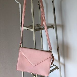 baby pink crossbody purse